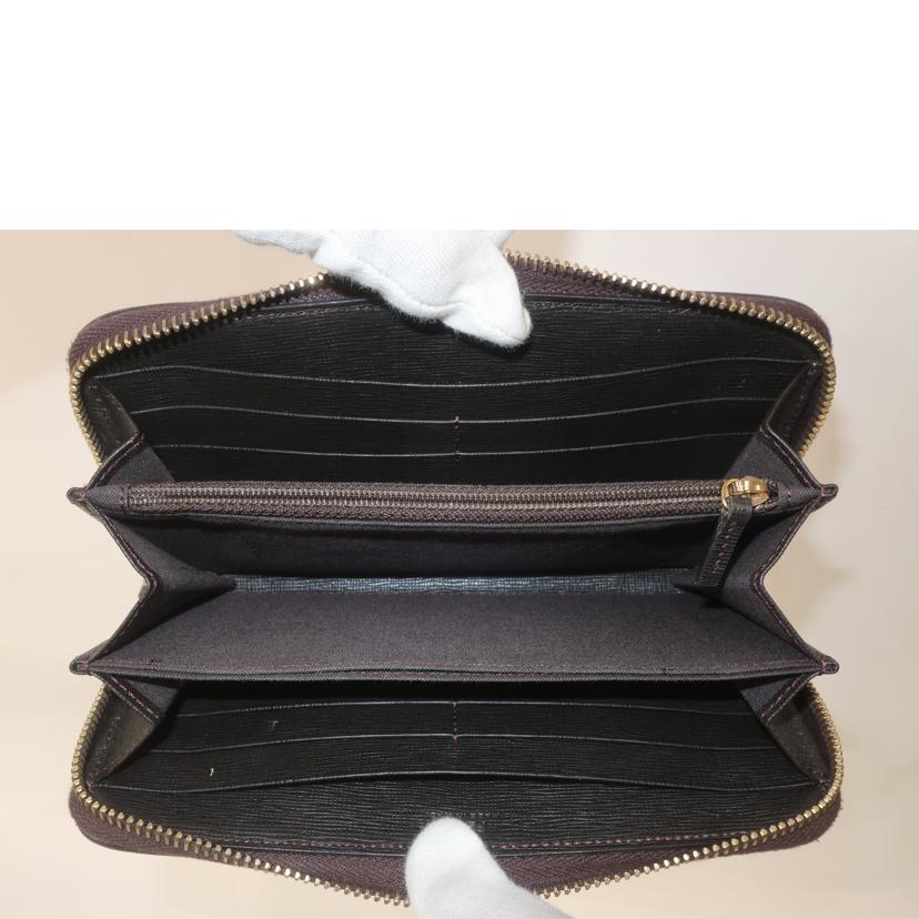 FENDI フェンディ/ズッカ柄 ラウンドファスナー長財布//018*****/Bランク/65