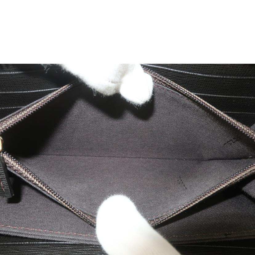 FENDI フェンディ/ズッカ柄 ラウンドファスナー長財布//018*****/Bランク/65