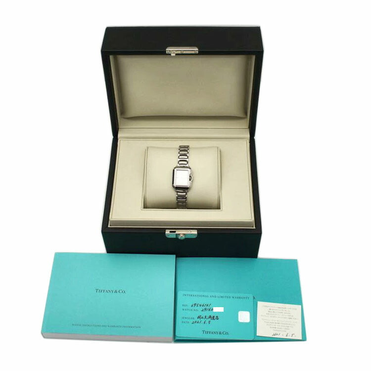 TIFFANY&Co. ティファニー/Tレクタングル・ホワイトシェル/レディース/クオーツ/69546161//291******/Aランク/20