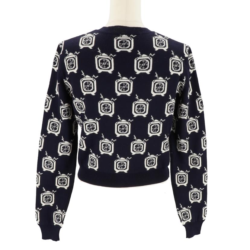 MIU MIU ミュウミュウ/MIU MIU 時計総柄カーディガン//Aランク/82