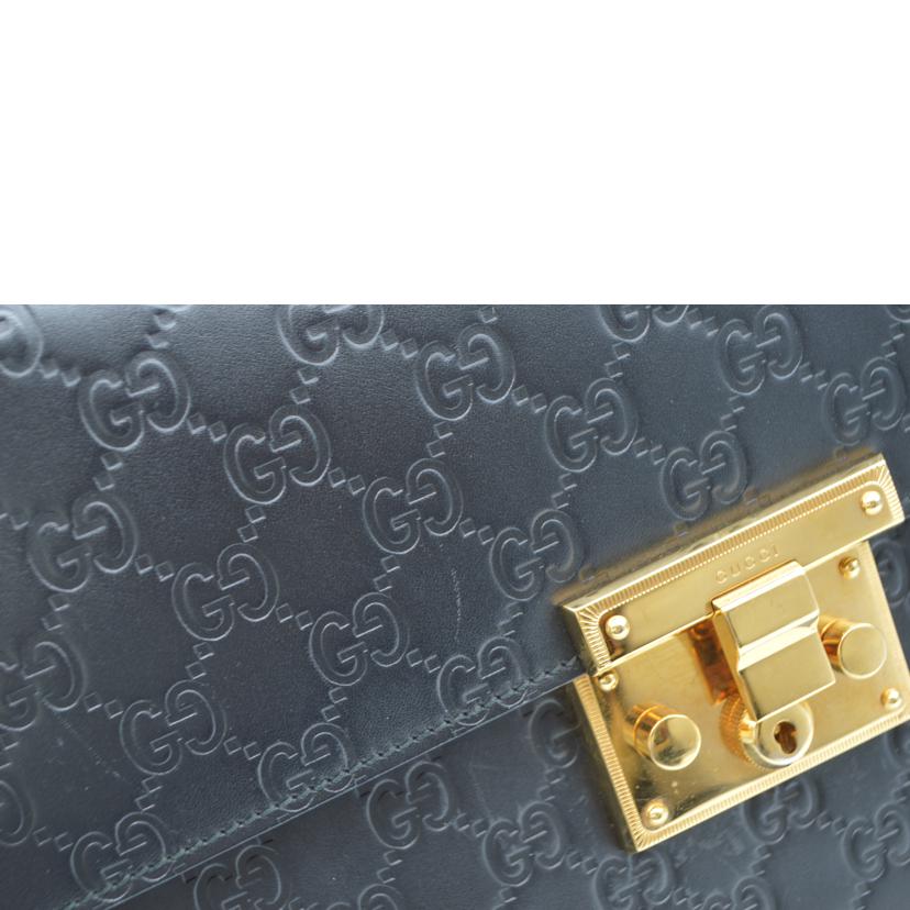 GUCCI グッチ/グッチシマレザーハンド/ノワール/428208//520***/ABランク/89