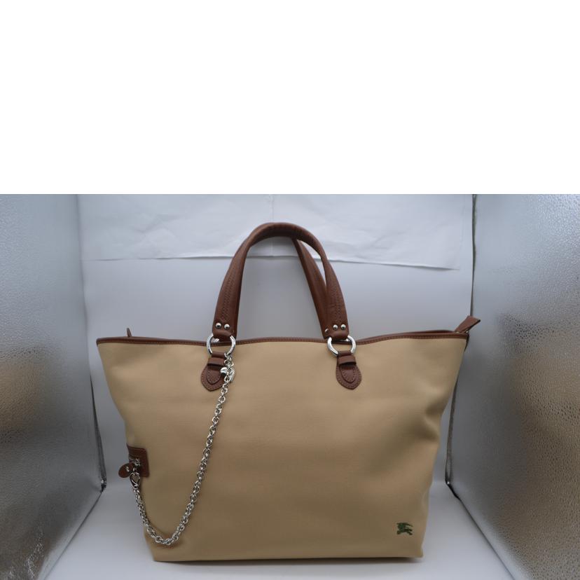 BURBERRY バーバリー/ホースロゴキャンバスレザートート/ベージュ/ZAE07-204-40//Aランク/89