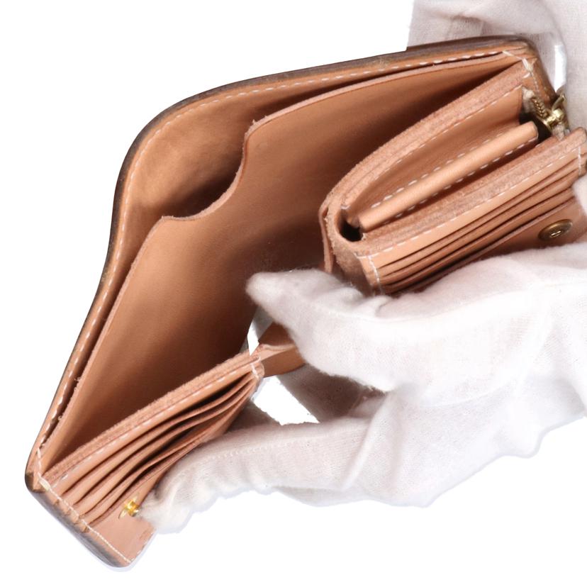 gaea2096 ガイア2096/ヌメ革2つ折り手縫いミドルウォレット//Bランク/05