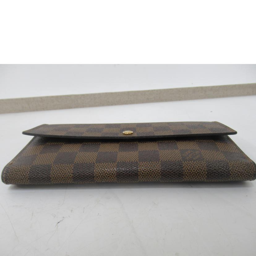 LV/ポルトフォイユ・インターナショナル/ダミエ・エベヌ/N61217//TH1***/ABランク/63