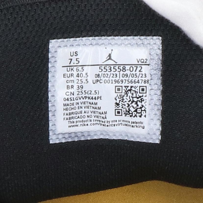 NIKE ナイキ/AIR JORDAN 1LOW 黄×黒/553558-072//ABランク/42