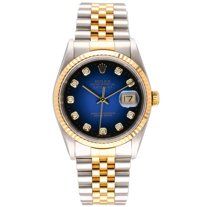 ROLEX ロレックス/DATE JUST 10Pダイヤ/ブルーグラデーション/16233G//P68****/ABランク/75