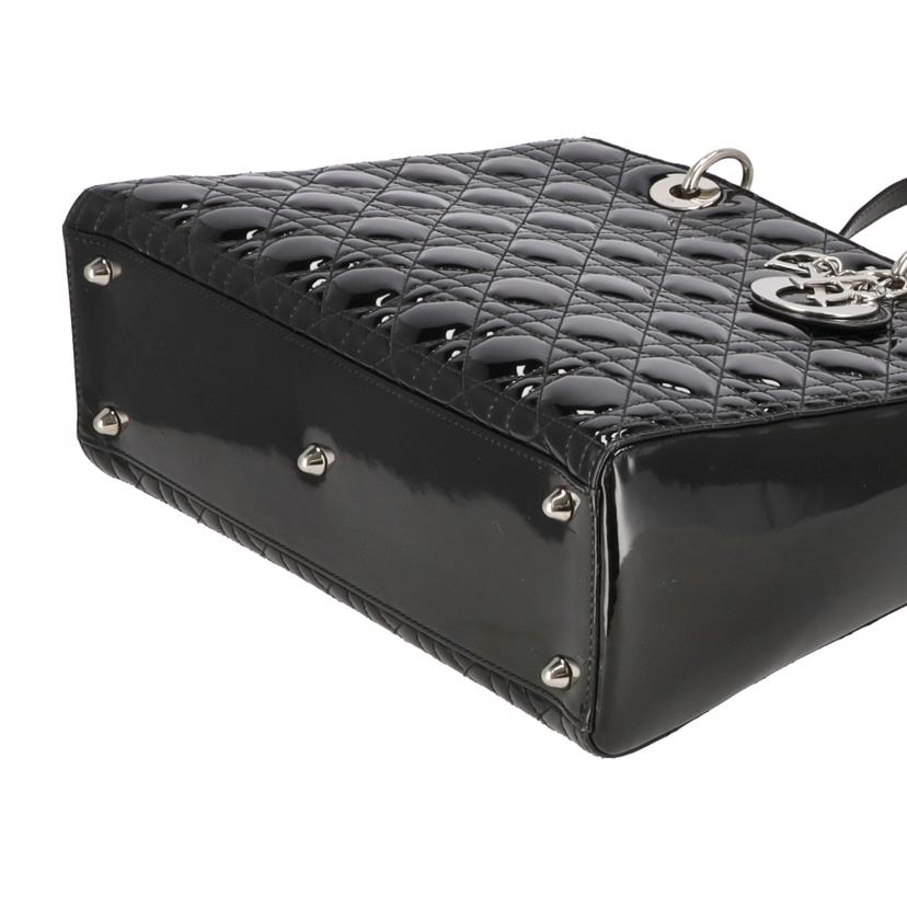 Dior ディオール/レディーディオールパテントレザーカナージュ2wayトート//13-*******/Aランク/24