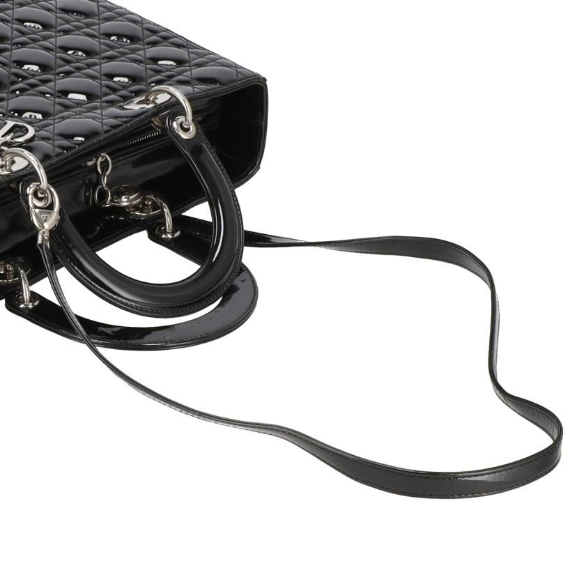 Dior ディオール/レディーディオールパテントレザーカナージュ2wayトート//13-*******/Aランク/24