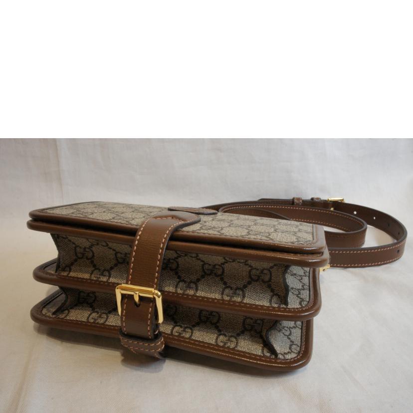 GUCCI グッチ/GGスプリームインターロッキングGミニクロスボディバッグ/671620//525***/SAランク/92
