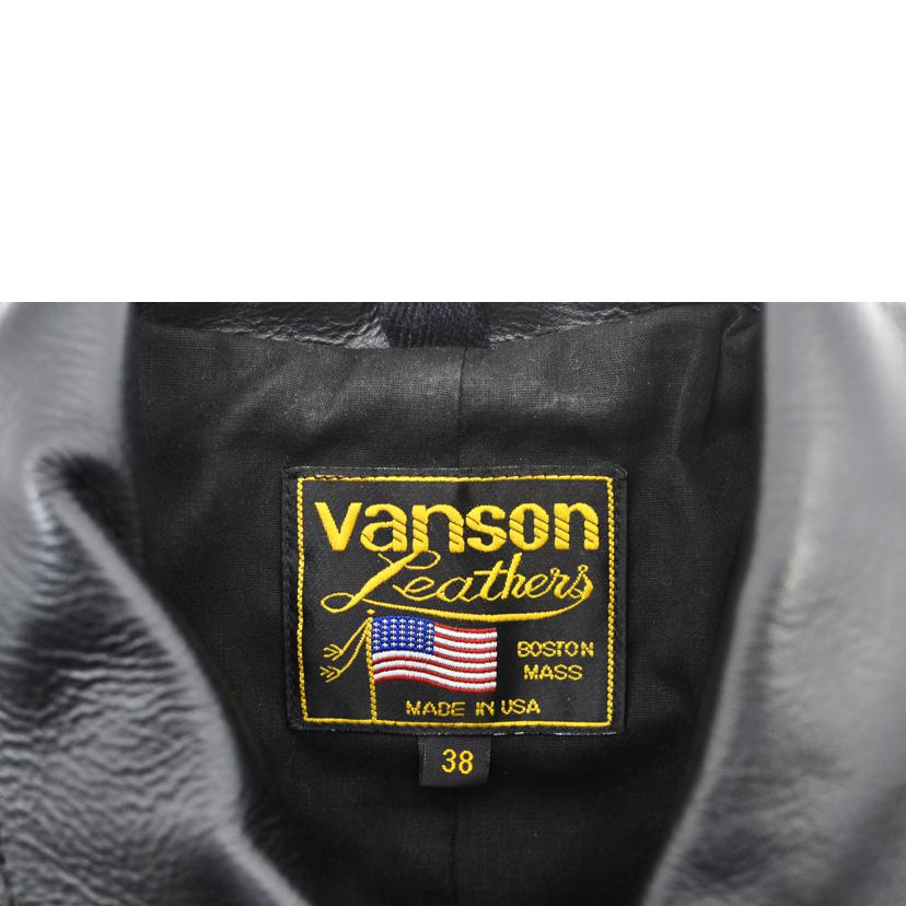vanson バンソン/レザージャケット/78312A**09//サイズ:38/ABランク/75