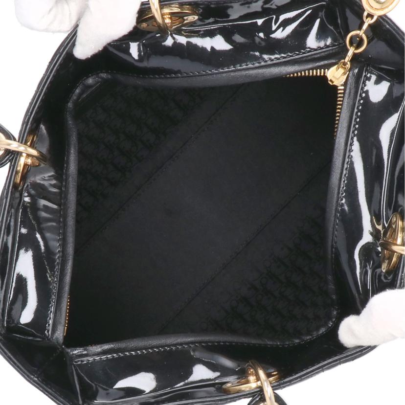 ChristianDior クリスチャンディオール/レディーディオールパテントレザーカナージュ2wayハンド/VRB44560//17-*******/ABランク/24