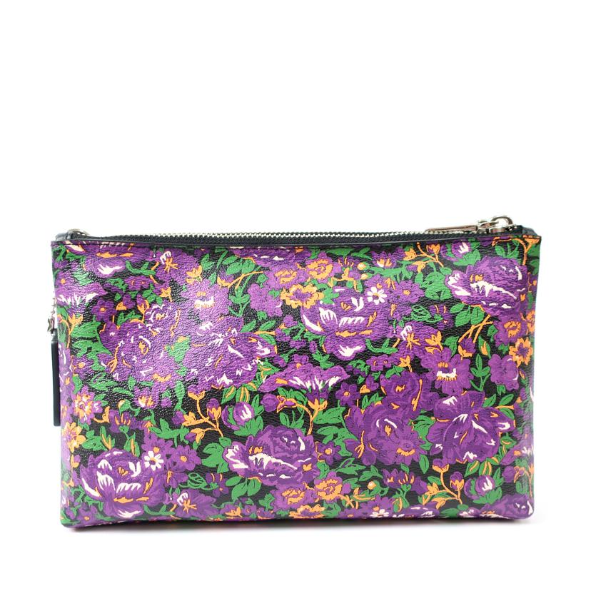 COACH コーチ/ローズメドゥフローラルプリントコーテッドキャンバスレザーレイラクロスボディ ショルダーバッグ 総柄/F57922//ABランク/65