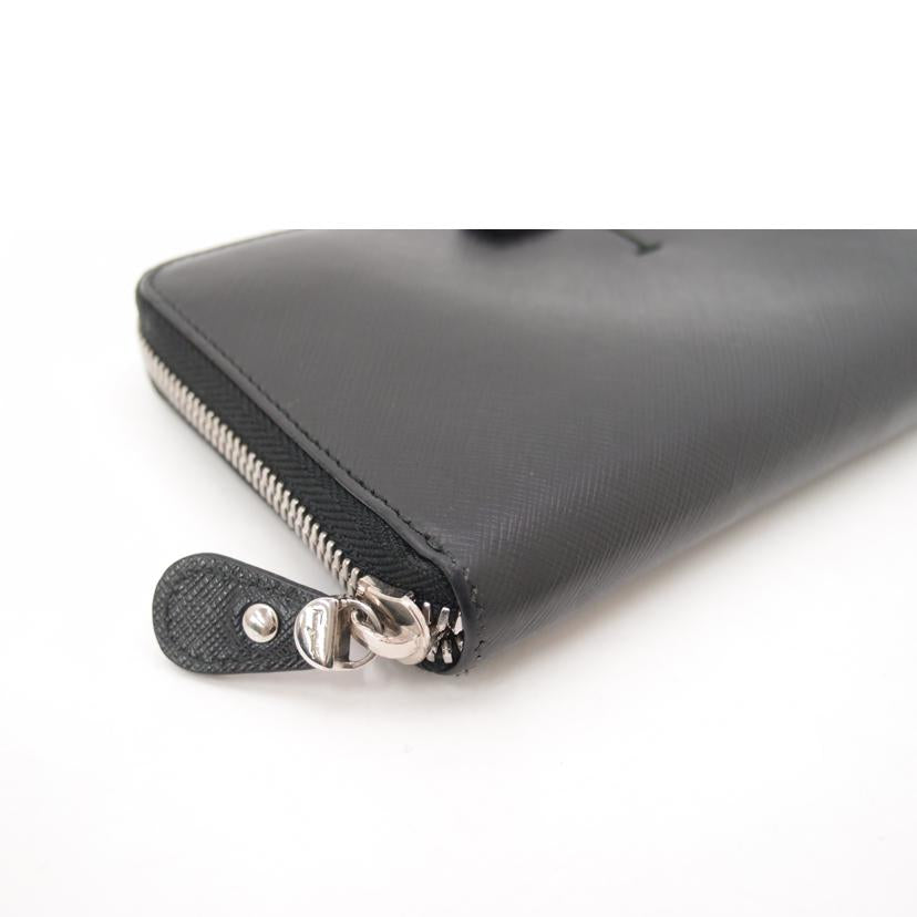 Ferragamo フェラガモ/ヴァラリボンラウンドファスナー長財布/ブラック/22B044//Aランク/69