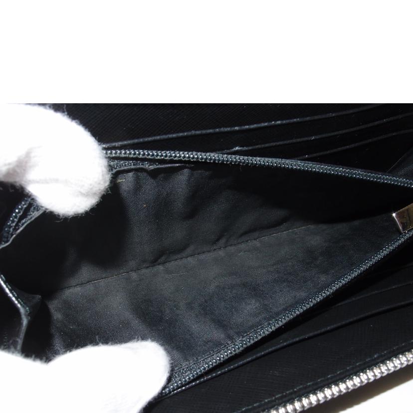 Ferragamo フェラガモ/ヴァラリボンラウンドファスナー長財布/ブラック/22B044//Aランク/69
