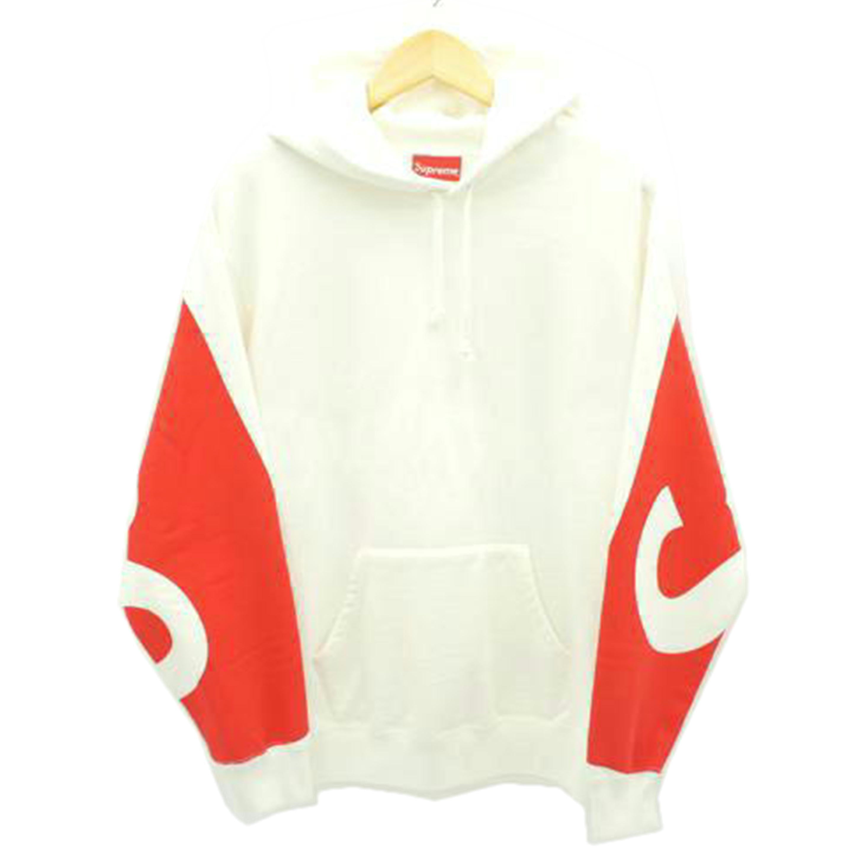 Supreme シュプリーム/パーカーバックプリント/ホワイト×レッド系//Aランク/19