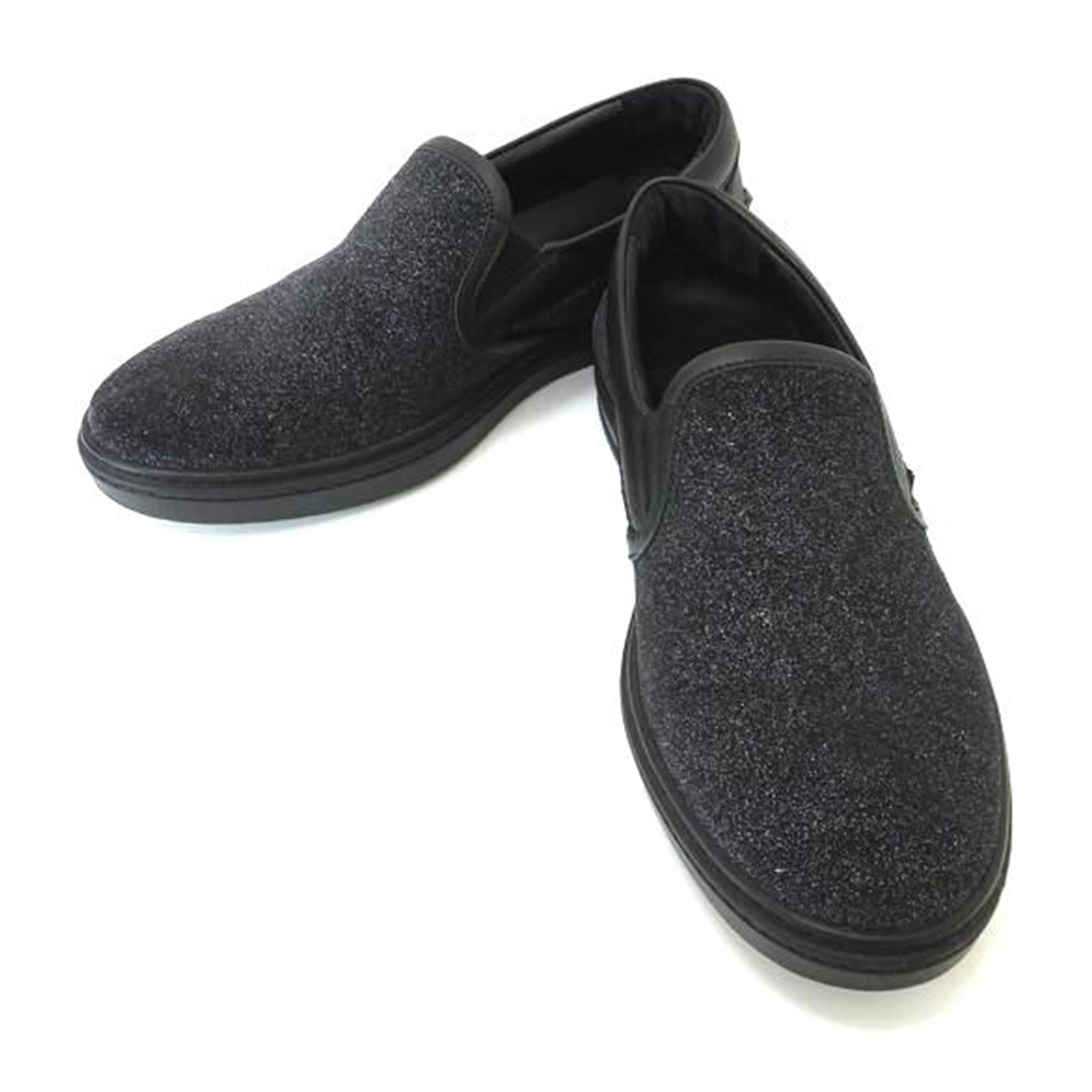 JIMMY CHOO ジミーチュウ/グローブグリッターダストレザースモーキーブルー/J00009549141//ABランク/88