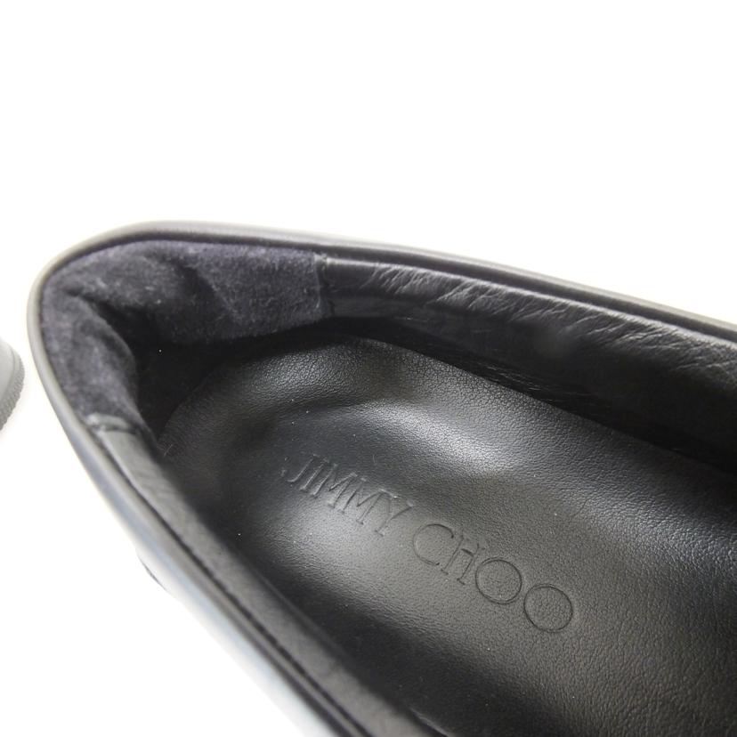 JIMMY CHOO ジミーチュウ/グローブグリッターダストレザースモーキーブルー/J00009549141//ABランク/88