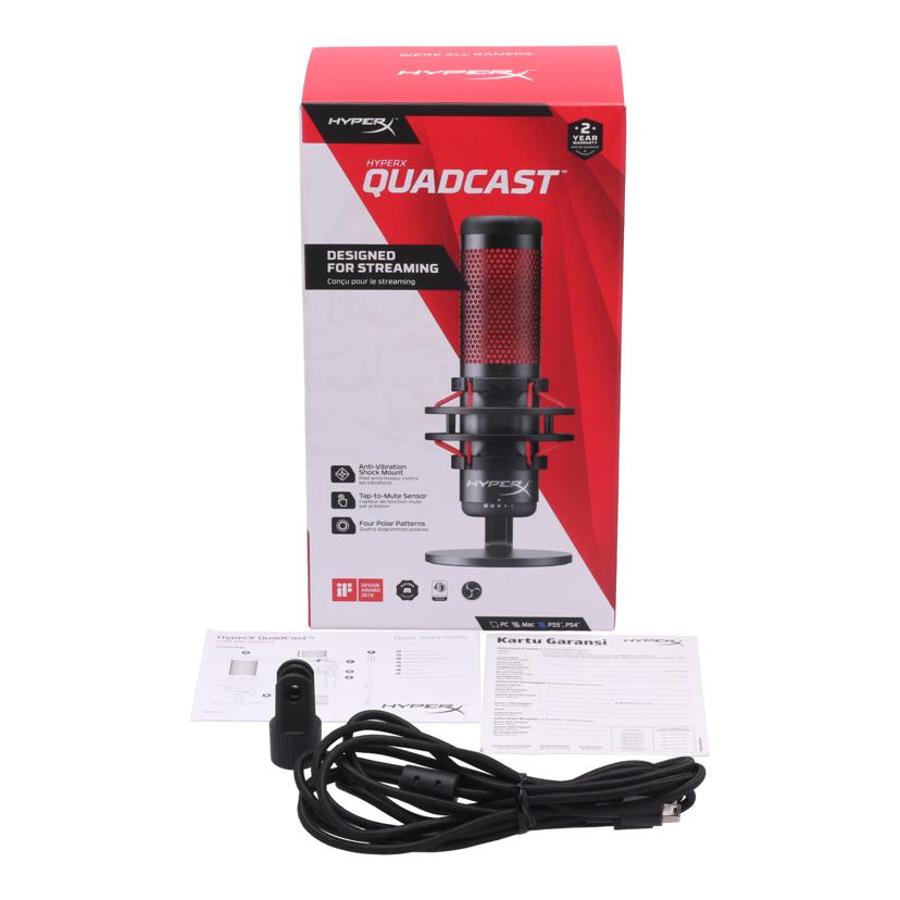 HyperX ハイパーエックス /USBコンデンサーマイク/QuadCast/4P5P6AA//C1W23009F7/Bランク/75