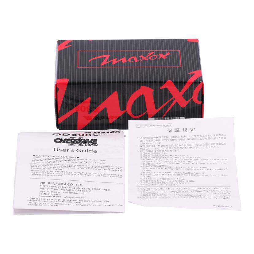MAXON マクソン/エフェクター/オーバードライブ/OD808X//232ODX006/Aランク/05