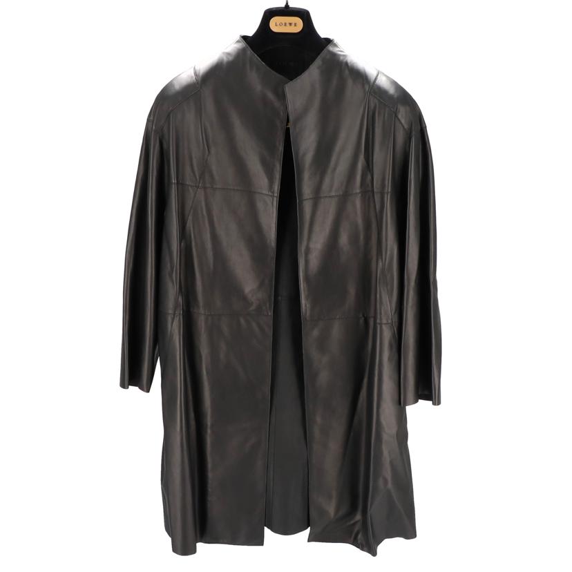 LOEWE ロエベ/LOEWE レザーロングコート//Aランク/82
