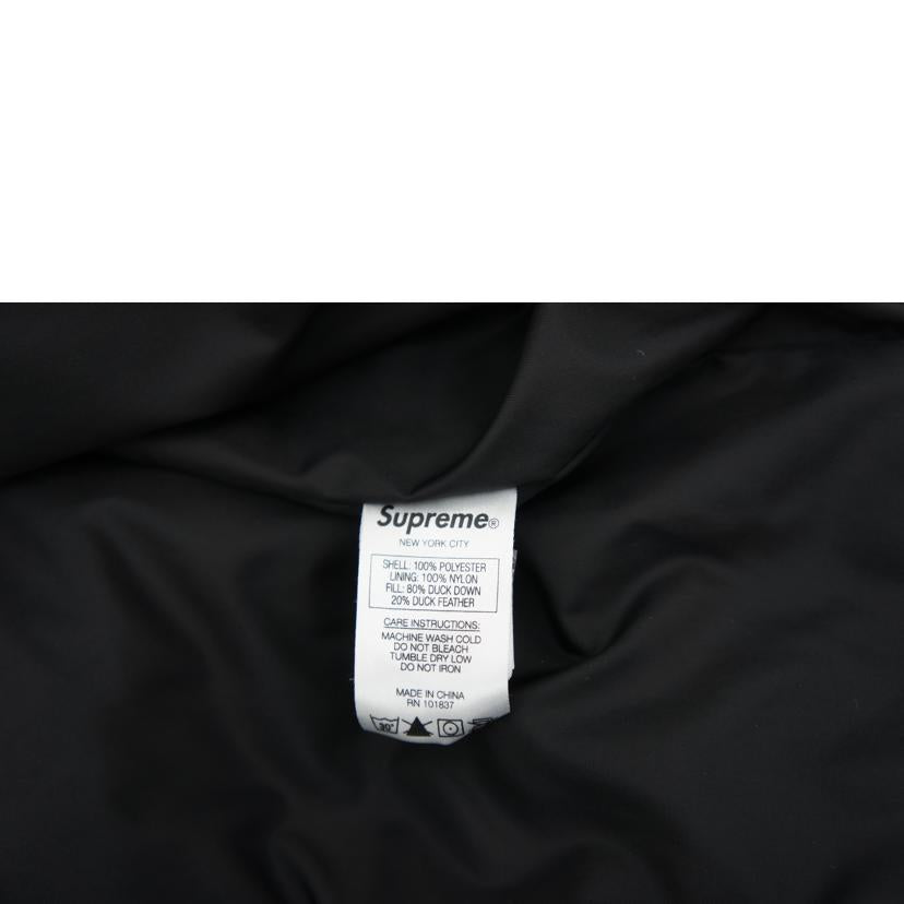 Supreme シュプリーム/logo tape Puffyジャケット/ホワイト×ブラック系//Aランク/19