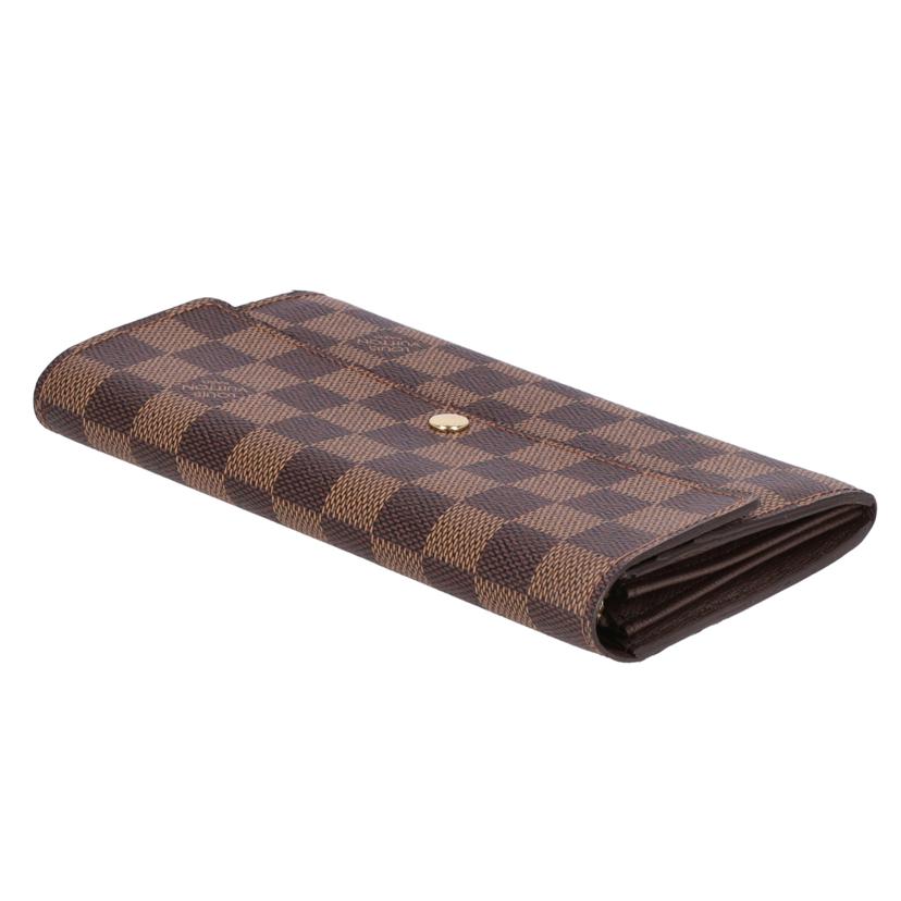 LV ルイヴィトン/ポルトフォイユ・サラ/ダミエ・エベヌ/N31734//CA5***/Aランク/75