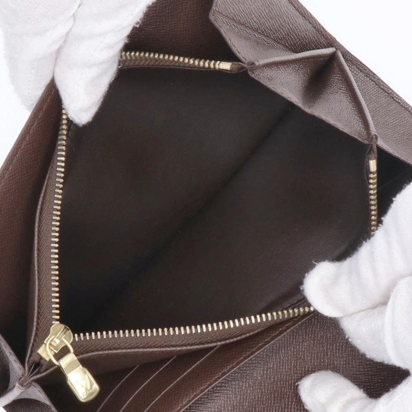 LV ルイヴィトン/ポルトフォイユ・サラ/ダミエ・エベヌ/N31734//CA5***/Aランク/75