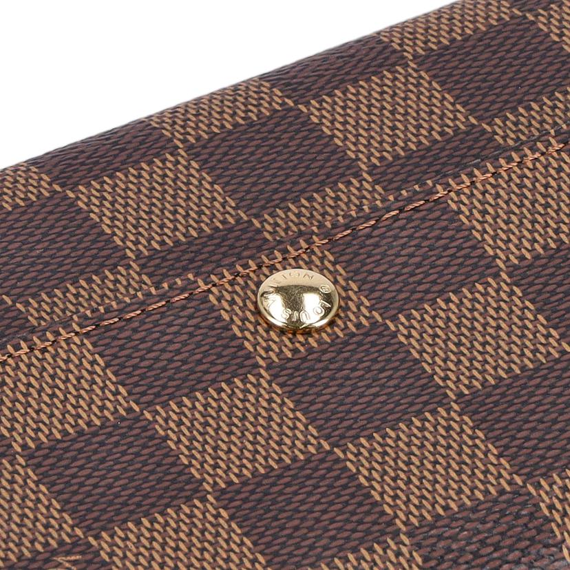 LV ルイヴィトン/ポルトフォイユ・サラ/ダミエ・エベヌ/N31734//CA5***/Aランク/75