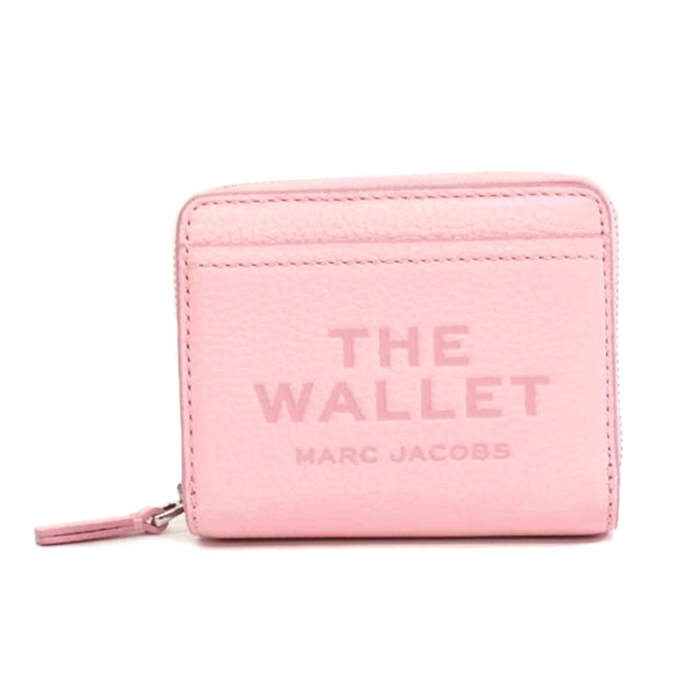 MARC JACOBS マークジェイコブス/レザーデボスロゴコンパクトウォレット//Aランク/71