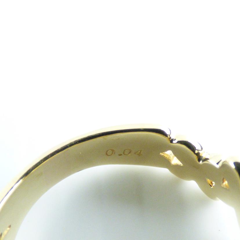 / K18ダイヤリング0.04ct//ABランク/64