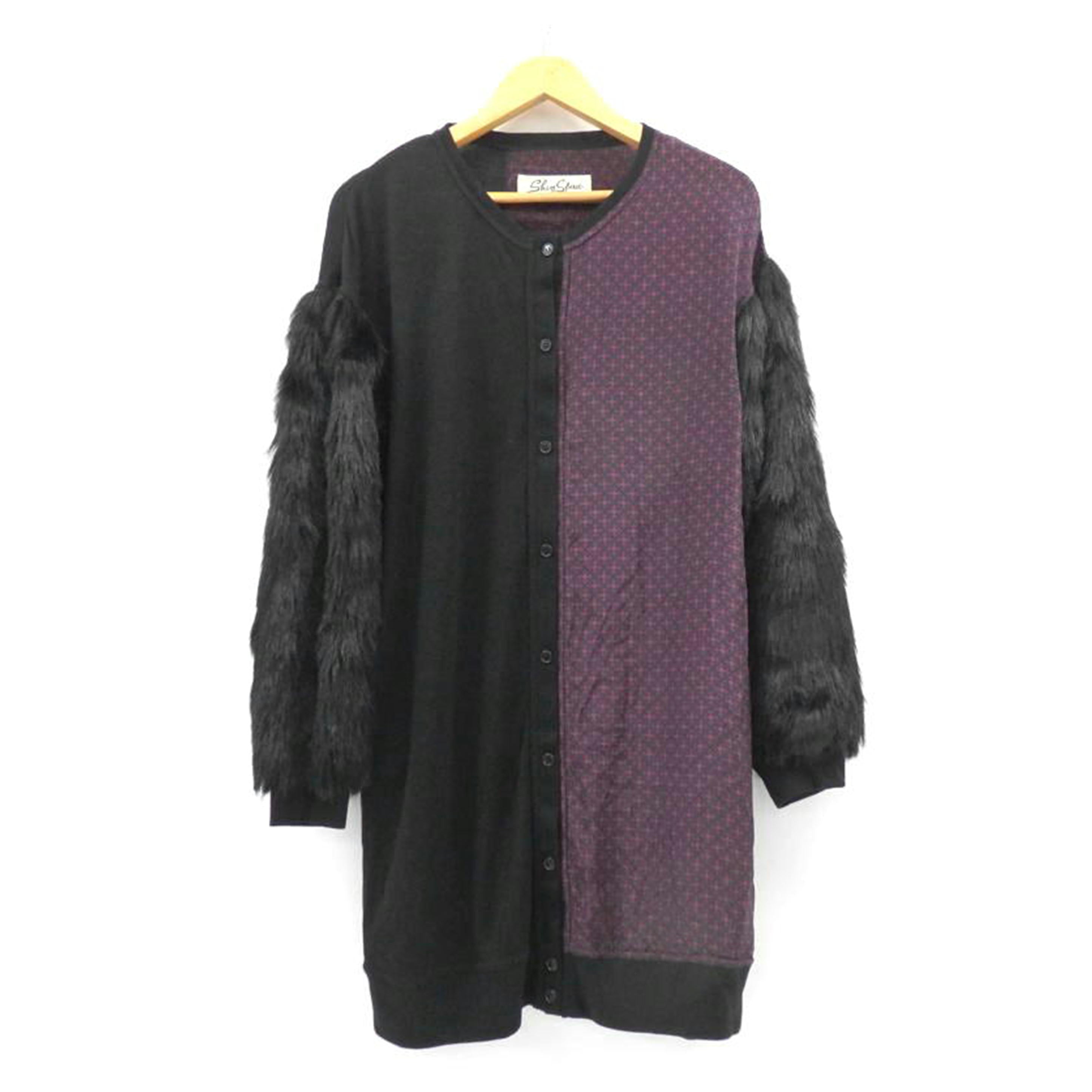 SHARE SPIRIT シェアースピリット/異素材シルク混 ロングカーディガン/FA1740// /Aランク/77