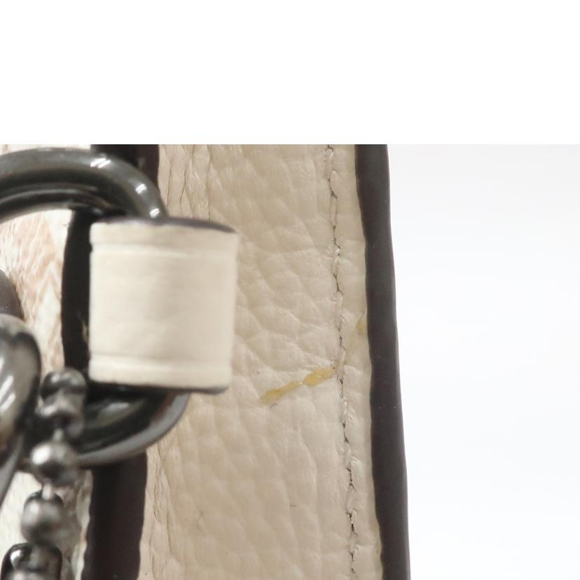 COACH コーチ/クラッチ/セカンドバッグ ロゴホワイトベージュ 総柄/91277//Aランク/65