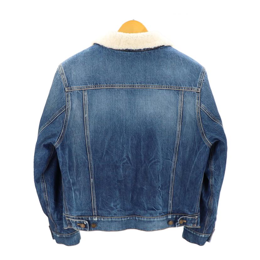 SAINT LAURENT サンローラン/マキシパッチ/ロゴデニムボアジャケット/483202 YZ883//サイズ:M/Aランク/91