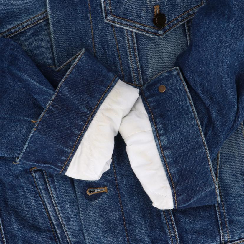 SAINT LAURENT サンローラン/マキシパッチ/ロゴデニムボアジャケット/483202 YZ883//サイズ:M/Aランク/91