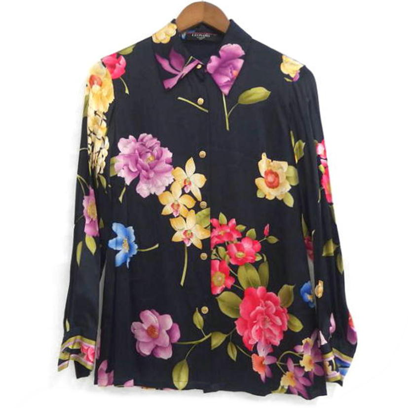 LEONARD レオナール/LEONARD 花柄ブラウス/シルク100%//ABランク/82