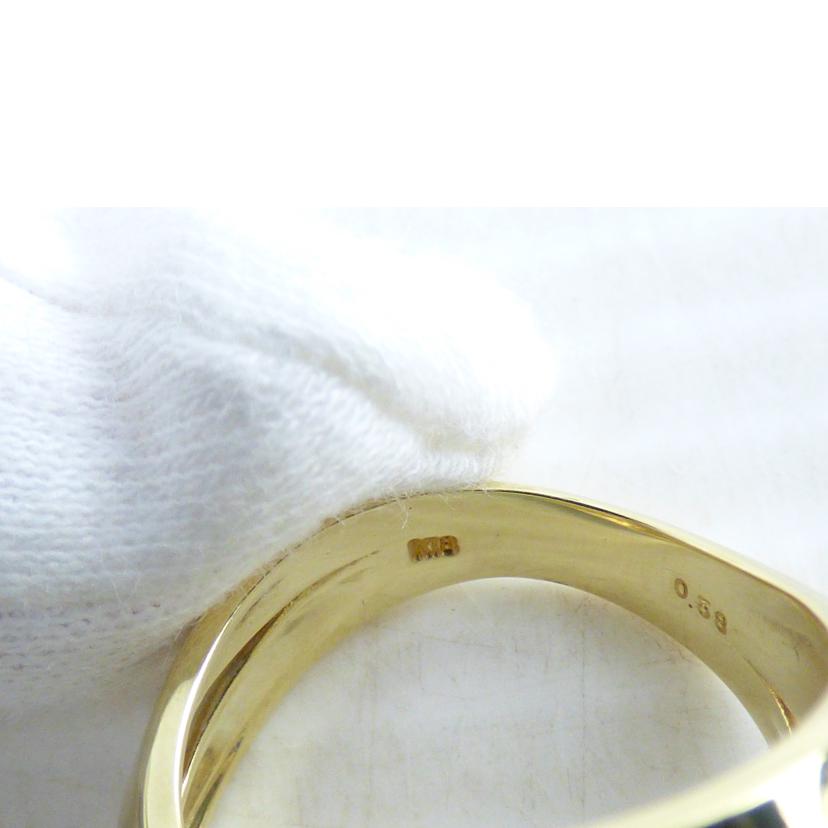 / K18ダイヤリング0.58ct//ABランク/64