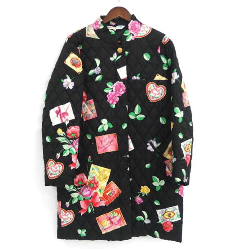 LEONARD レオナール/LEONARD キルティングジャケット/シルク100%:ブラック//ABランク/82