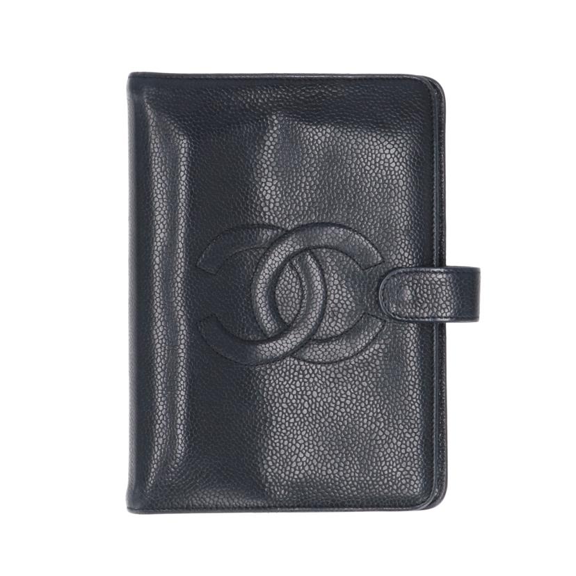 CHANEL シャネル/キャビアスキン/ココマーク手帳カバー//472****/Bランク/91