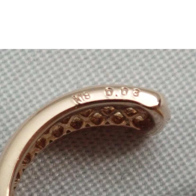/K18ダイヤイヤリング0.03ct//Aランク/62