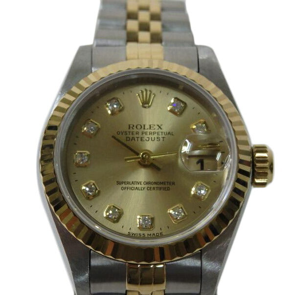 ROLEX ロレックス/デイトジャスト・レディース・SS×YG/W番/69173G//W76****/Aランク/84