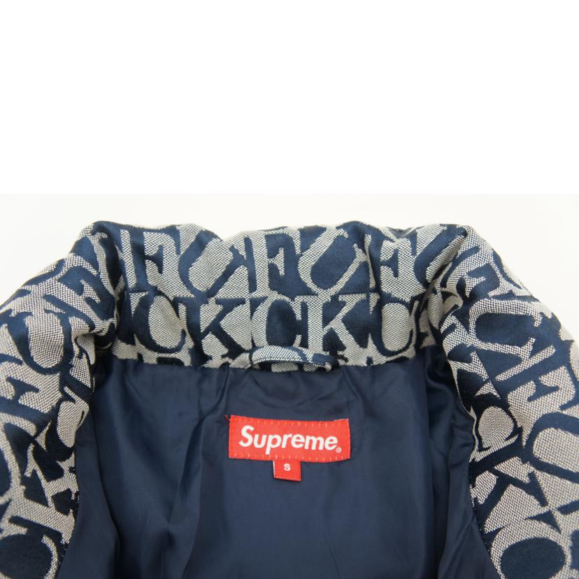 Supreme シュプリーム/Supreme 17AW Fuck Jacquard Puffy Jacket ダウンジャケット//ABランク/78