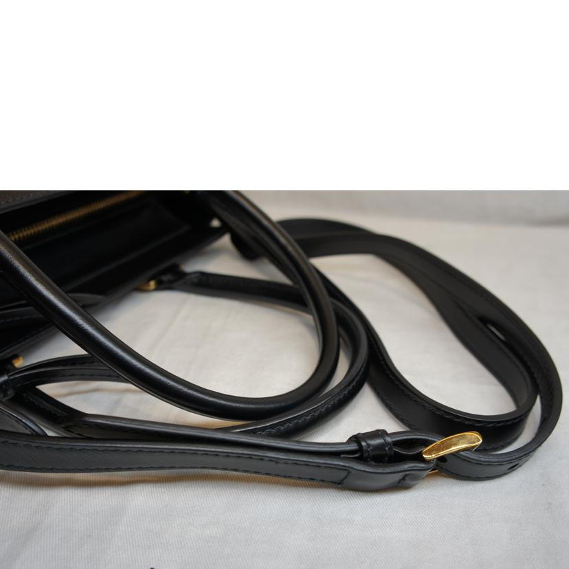 PRADA プラダ/サフィアーノレザー2WAYハンドバッグ/ブラック/1BA113//222/SAランク/92