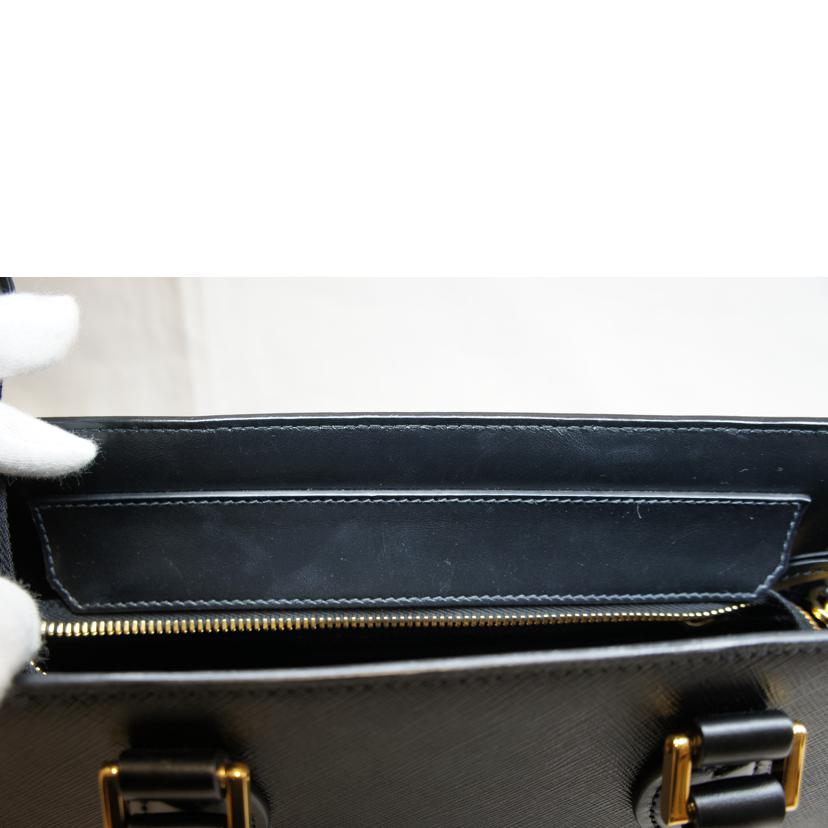 PRADA プラダ/サフィアーノレザー2WAYハンドバッグ/ブラック/1BA113//222/SAランク/92