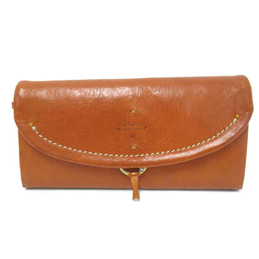 Dakota/二つ折り長財布/ライトブラウン/レザー//Aランク/63