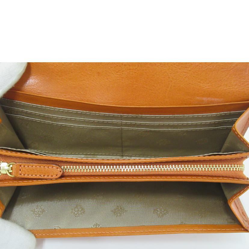 Dakota/二つ折り長財布/ライトブラウン/レザー//Aランク/63