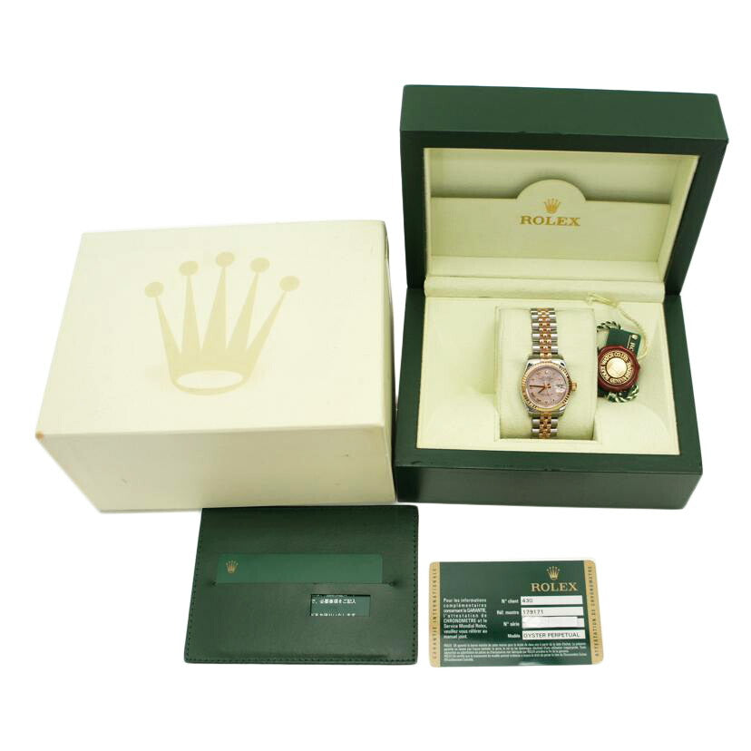 ROLEX ロレックス/デイトジャスト・レディース・SS×PG/M番/179171//M53**********/Aランク/75