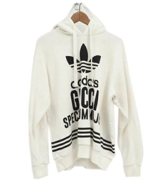 GUCCI グリッター ロゴ パーカー ホワイト GUCCI×adidas グッチ/レディースファッション｜WonderREX-ONLINE 公式