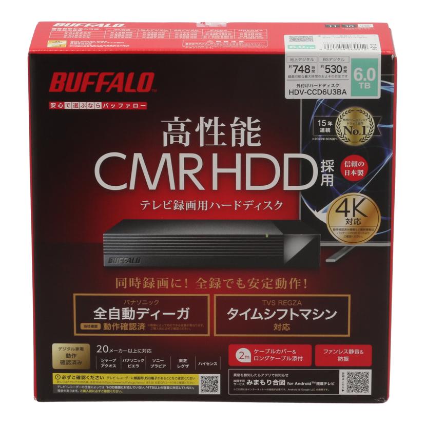 BUFFALO バッファロー /外付けHDD 6TB/HDV-CCD6U3BA//10699141100532/Sランク/84