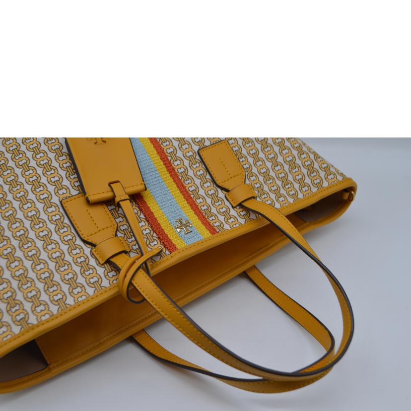 TORY BURCH トリーバーチ/ジェミニリンクキャンバス2wayレザートート/53304 783//Aランク/89
