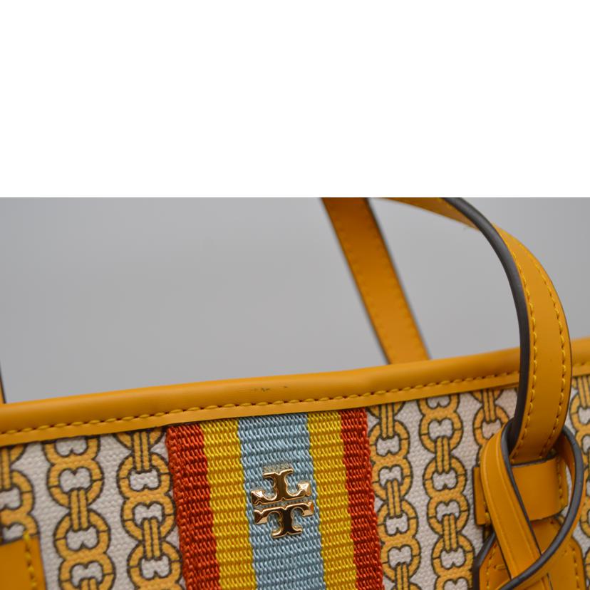 TORY BURCH トリーバーチ/ジェミニリンクキャンバス2wayレザートート/53304 783//Aランク/89